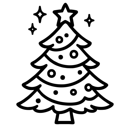 Christmas Tree Outline - Digital File - XCS Friendly Digital My Custom Designs PDF