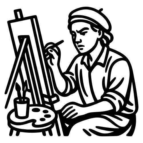 Artist At Work - Digital File - XCS Friendly Digital My Custom Designs PDF