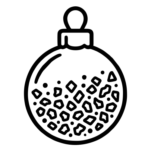 Glass Bauble with Gold Flakes - Digital File - XCS Friendly Digital My Custom Designs PDF