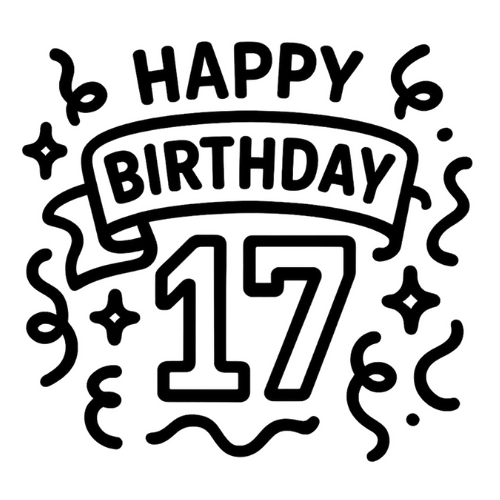 Birthday Streamer Design - Digital File - XCS Friendly Tumbler My Custom Designs PNG