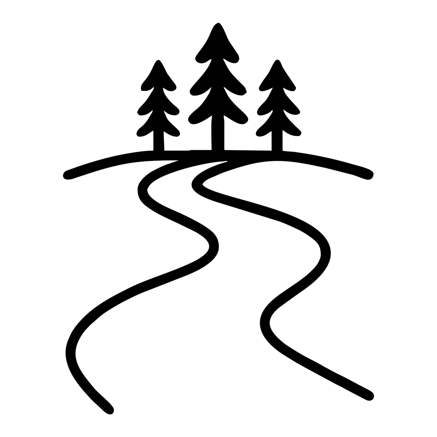 Camping Trail Path - Digital File - XCS Friendly Tumbler My Custom Designs PNG