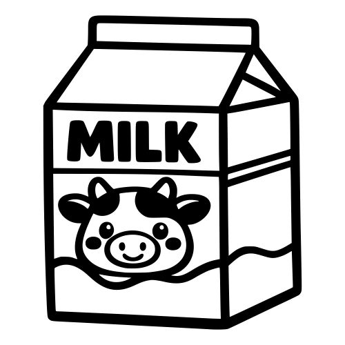 Milk Carton Cute Design - Digital File - XCS Friendly Digital My Custom Designs PDF
