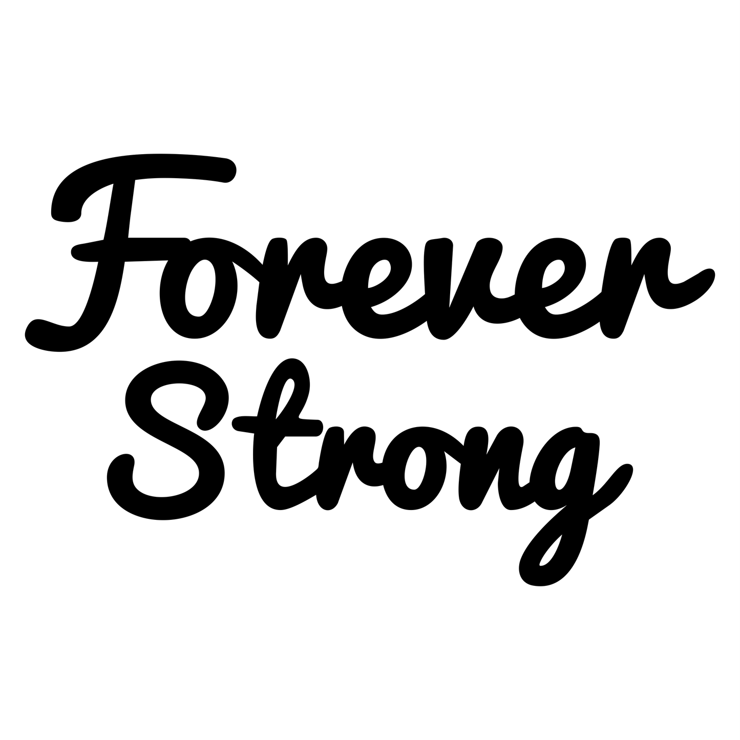 Forever Young Text - Digital File - XCS Friendly Digital My Custom Designs PNG