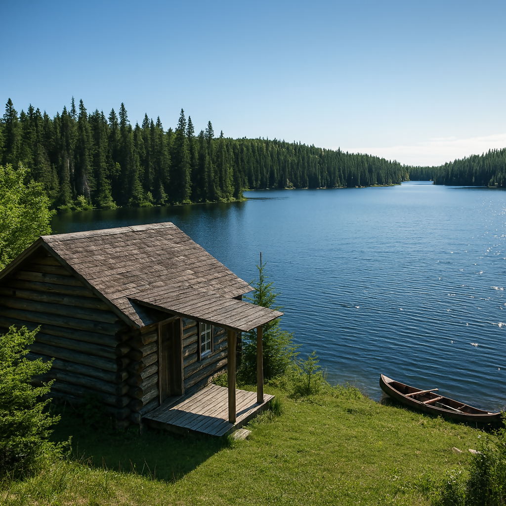 Ajawaan Lake - Prince Albert National Park - Saskatchewan Canada - Rendered - Digital File Digital My Custom Designs PDF
