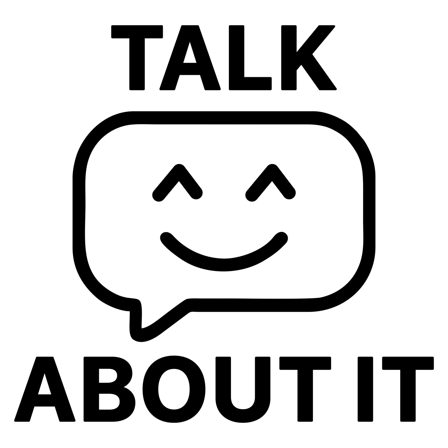 Talk About It - Digital File - XCS Friendly Digital My Custom Designs PNG