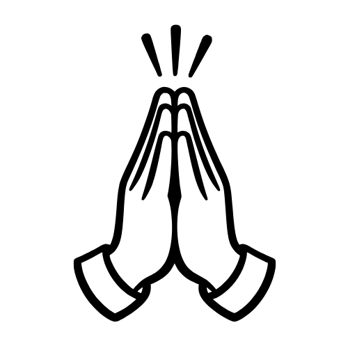 Blessing Hands Icon - Vector Graphics - Digital File