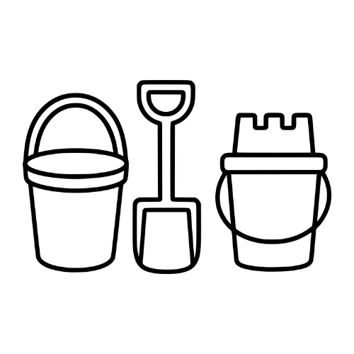 Cartoon Sandbox Toys - Digital File - XCS Friendly Tumbler My Custom Designs PNG