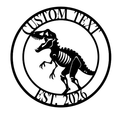 T-Rex Bones - Wall / Home Decor - Digital File Digital My Custom Designs ZIP File