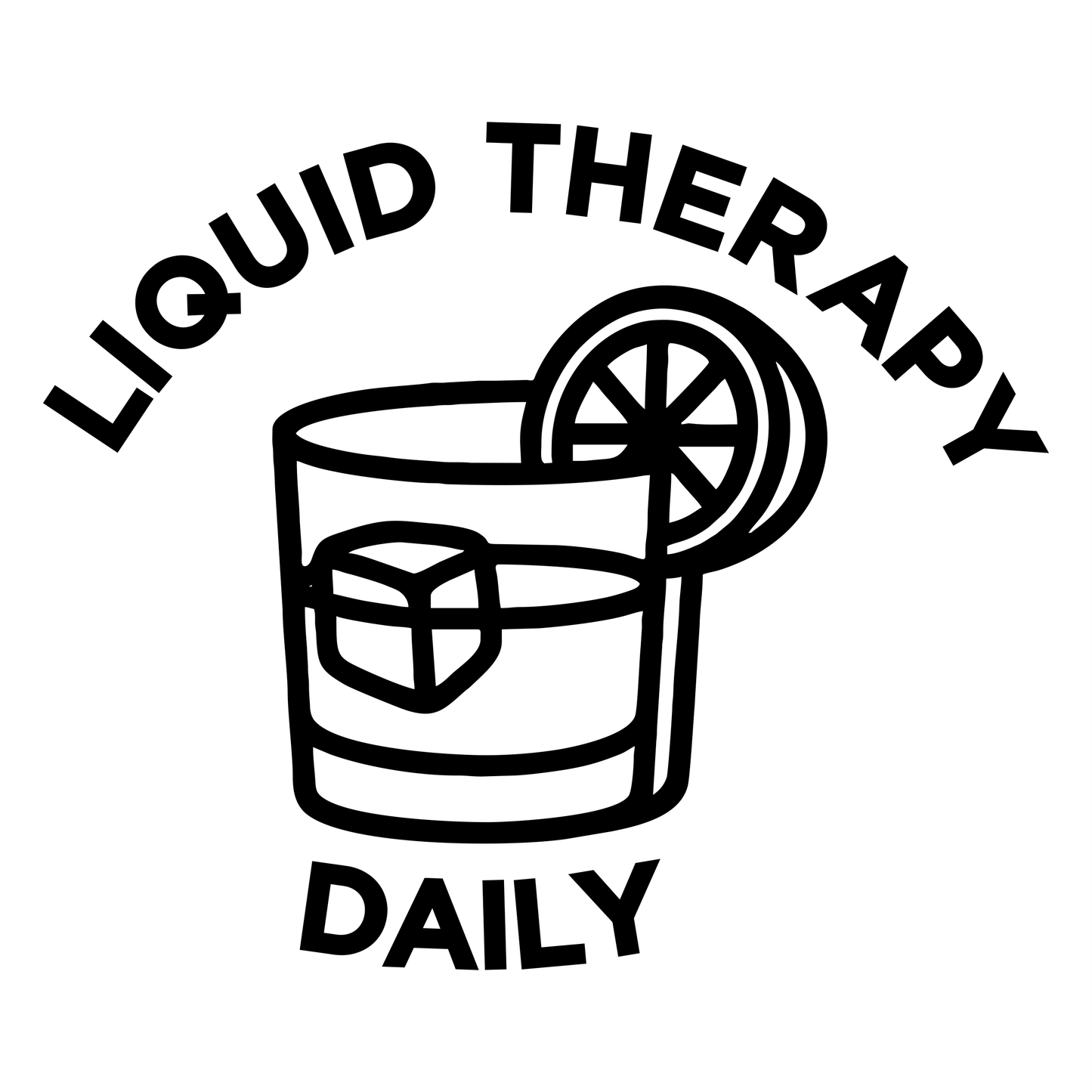 Liquid Therapy Daily - Digital FIle - XCS Friendly Tumbler My Custom Designs PNG