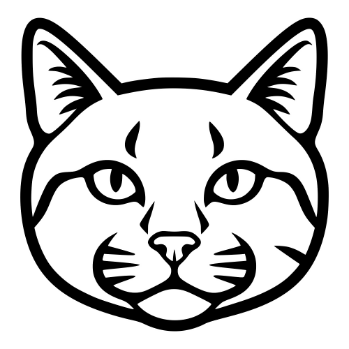 American Bobtail Face - Digital File - XCS Friendly Digital My Custom Designs PDF
