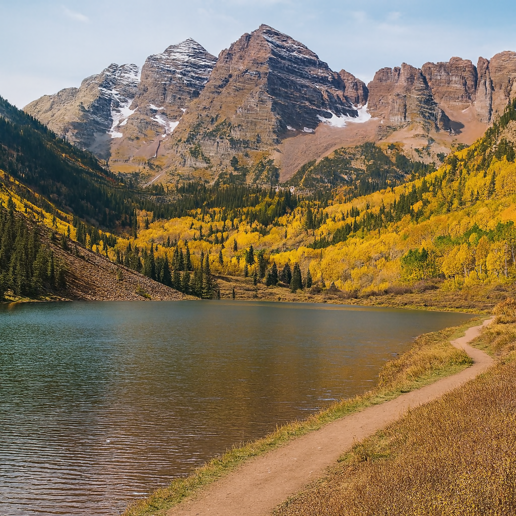 Maroon Bells - Elk Mountains - Colorado United States - Rendered - Digital File Digital My Custom Designs PDF