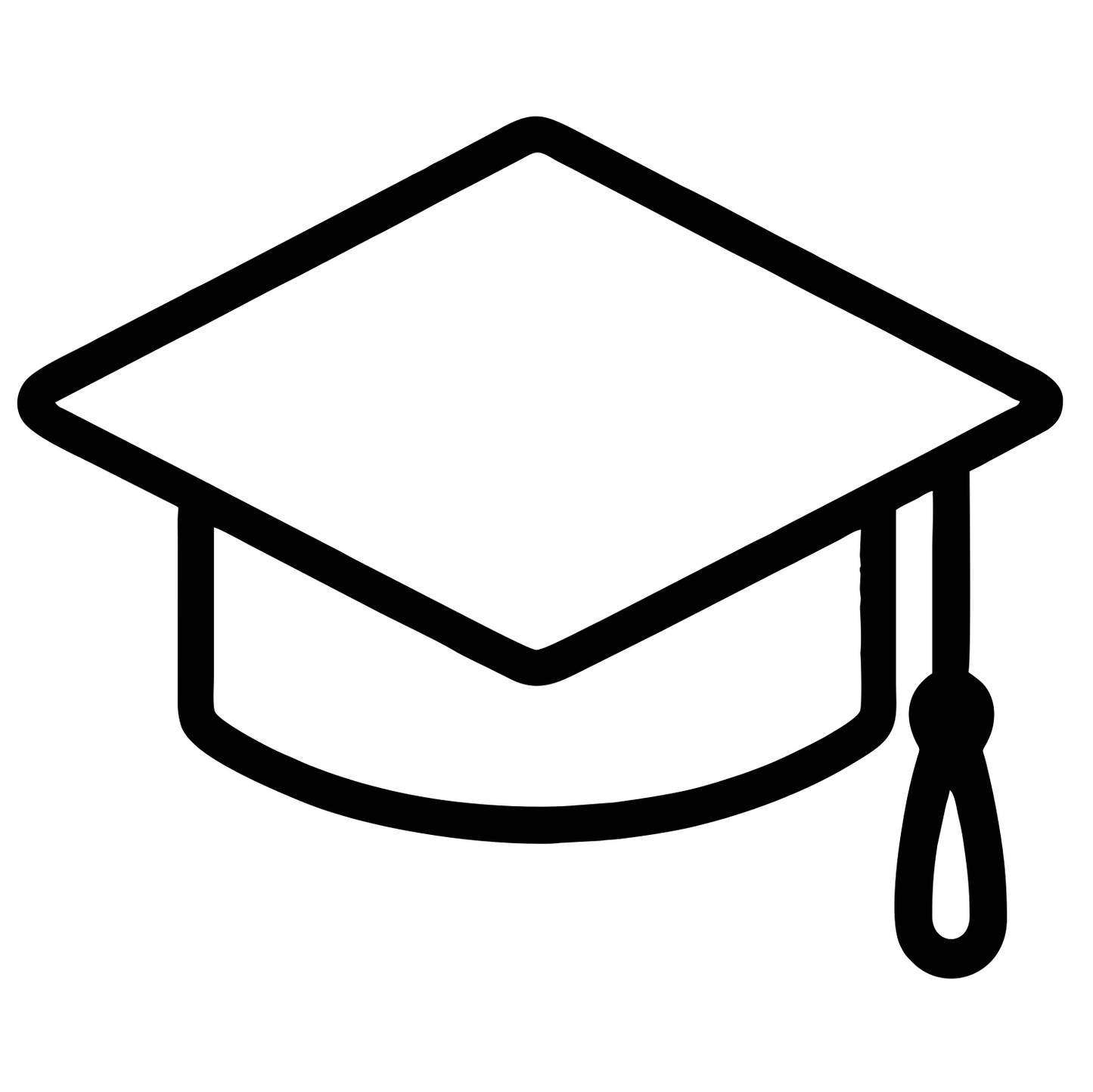 Graduation Cap Sketch - Digital File - XCS Friendly Tumbler My Custom Designs PNG