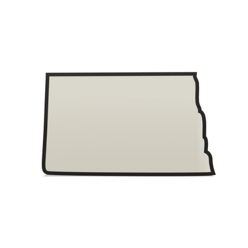 North Dakota Wall Lightbox - United States - 3D Print File - Digital File Digital My Custom Designs