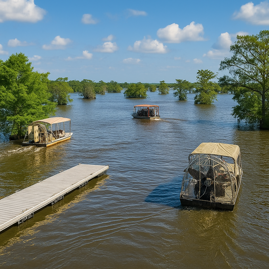 Atchafalaya Basin Landing and Swamp Tours - Louisiana United States - Rendered - Digital File Digital My Custom Designs PDF