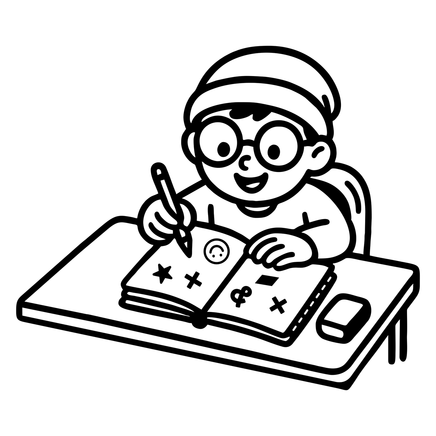 Student Doodling Notebook - Digital File - XCS Friendly Tumbler My Custom Designs PNG