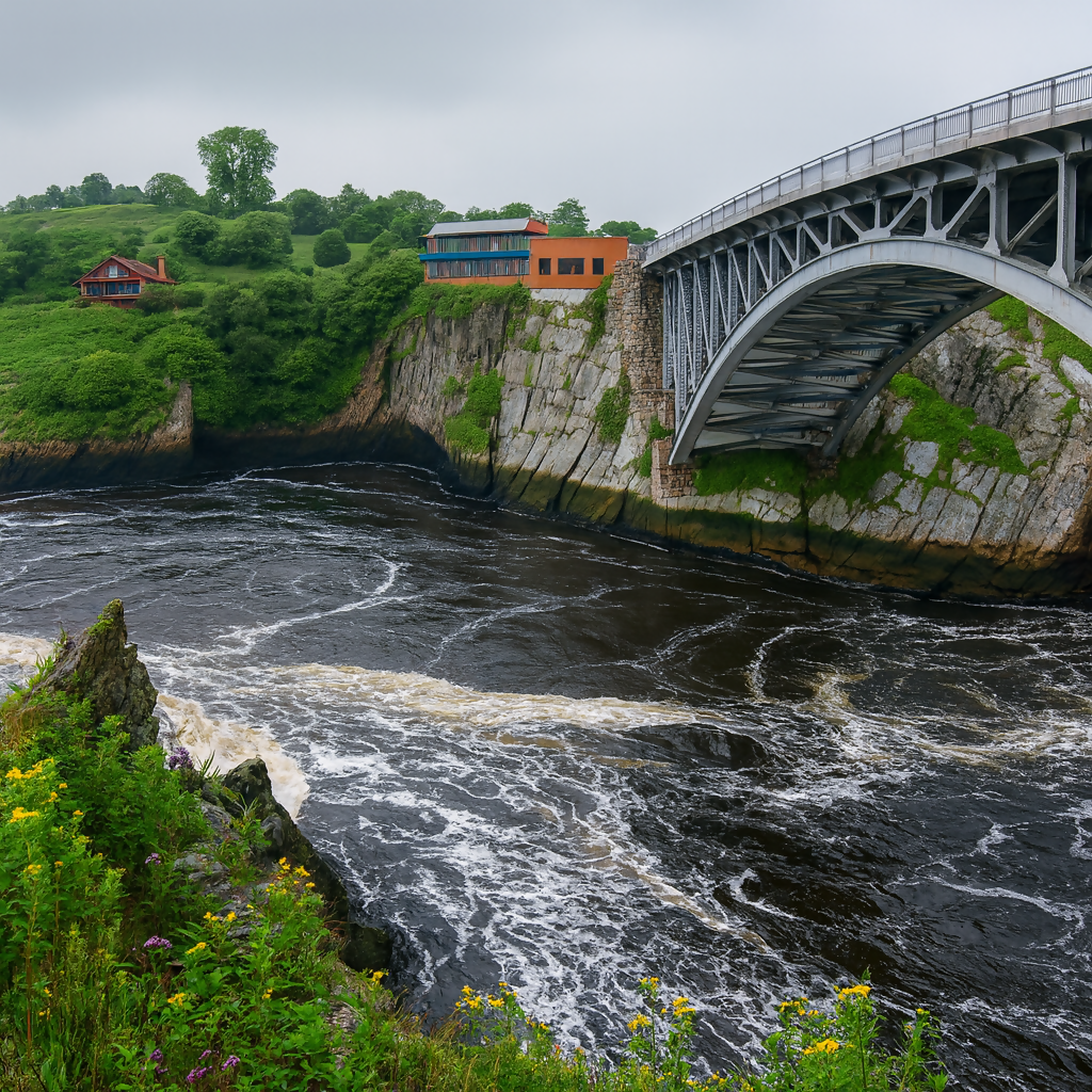 Reversing Falls - Saint John - New Brunswick Canada - Rendered - Digital File Digital My Custom Designs PDF