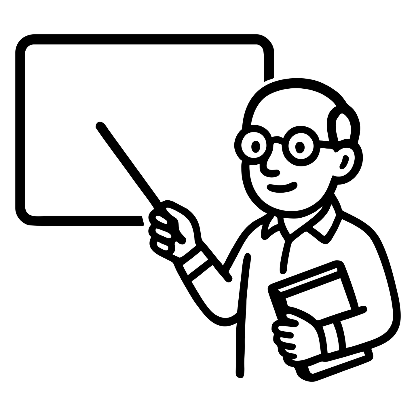 Teacher With Pointer Stick - Digital File - XCS Friendly Digital My Custom Designs PNG