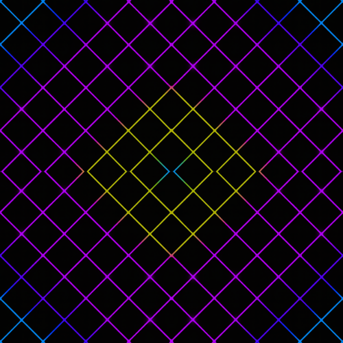 Sci-Fi Waffle Neon Retro - Pattern - Digital File Digital My Custom Designs PDF PRINT - RGB