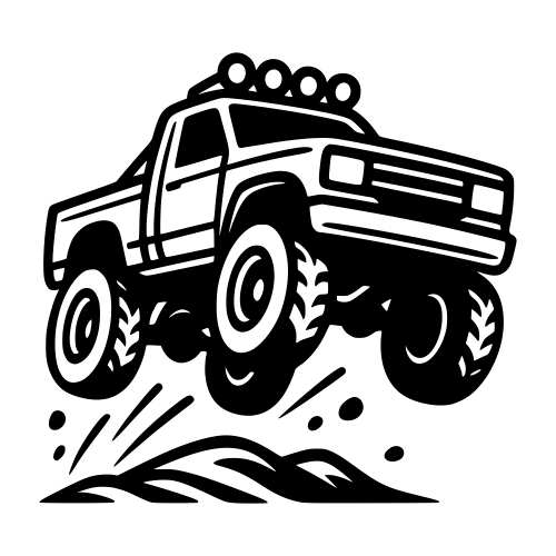 Off-road Truck Jump - Digital File - XCS Friendly Digital My Custom Designs PDF