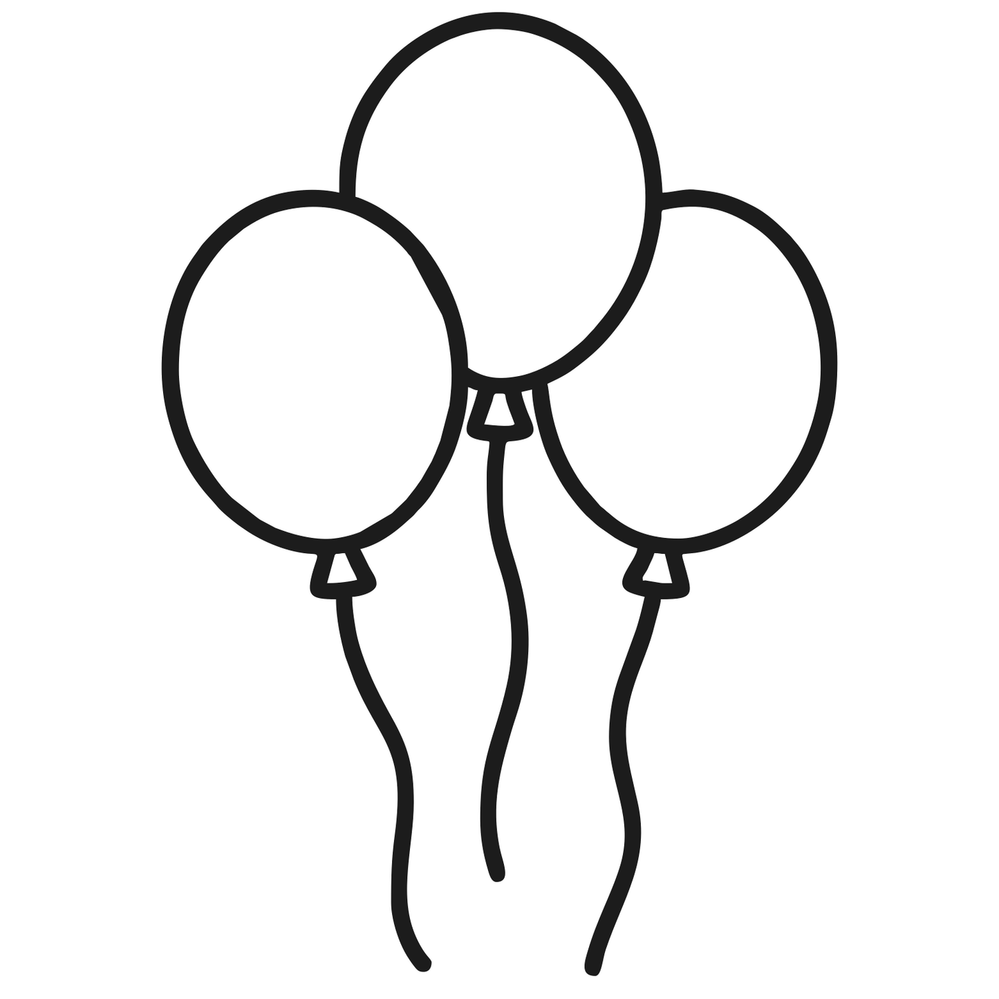 Birthday Balloons Design - Digital File - XCS Friendly Tumbler My Custom Designs PNG