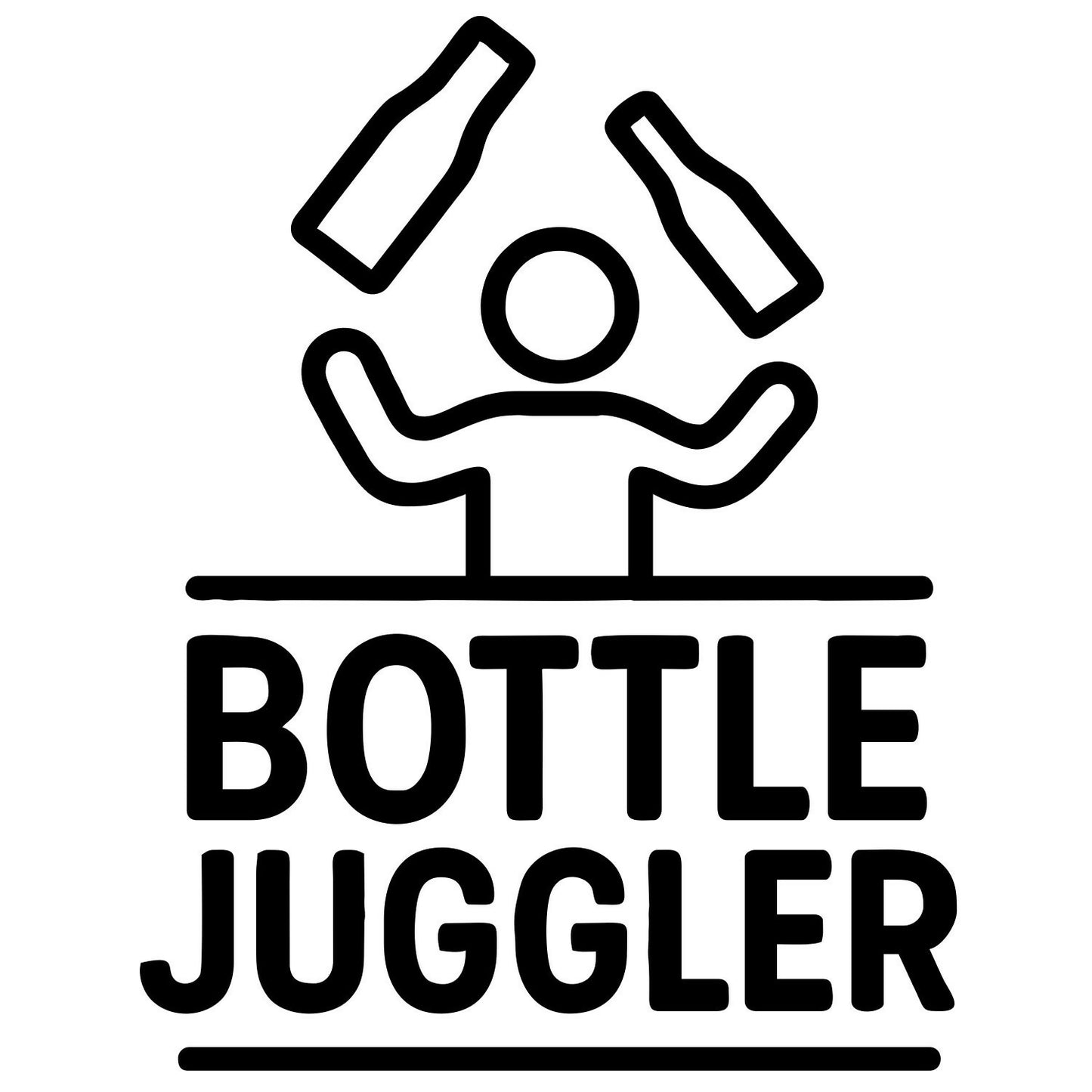 'Bottle Juggler' Badge - Digital File - XCS Friendly Tumbler My Custom Designs PNG