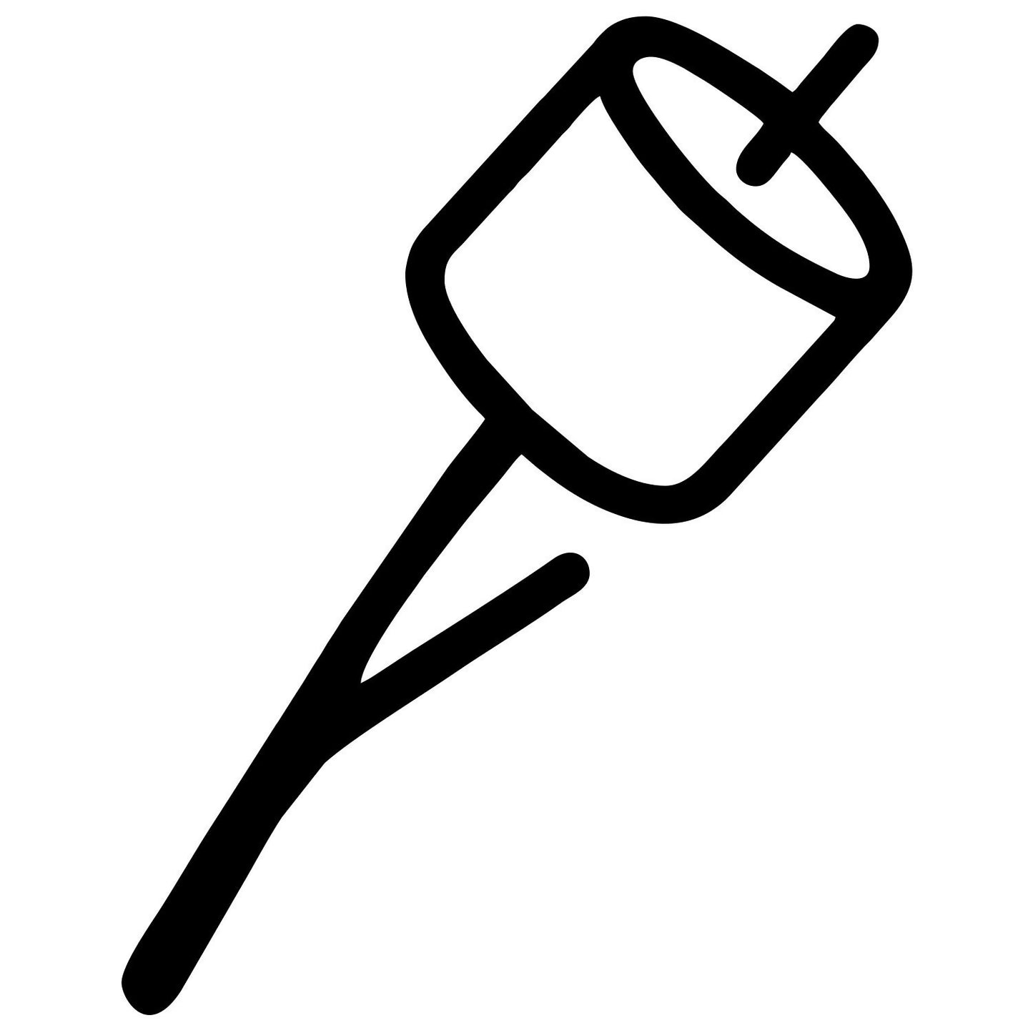 Marshmallow On Stick - Digital File - XCS Friendly Digital My Custom Designs PNG