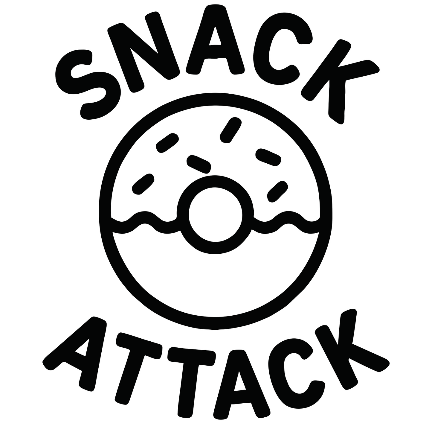 Funny Snack Attack - Digital File - XCS Friendly Tumbler My Custom Designs PNG