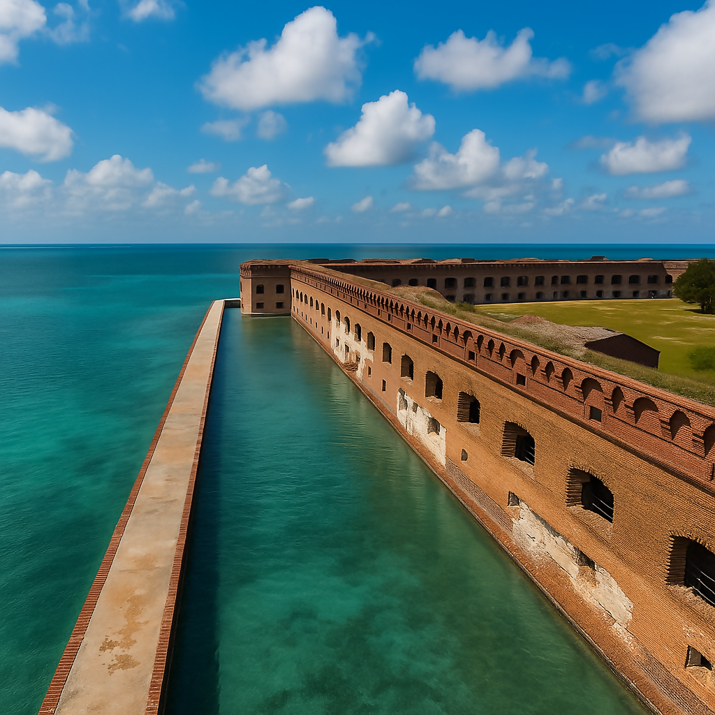Fort Jefferson Walkway - Dry Tortugas National Park - Florida United States - Rendered - Digital File Digital My Custom Designs PDF
