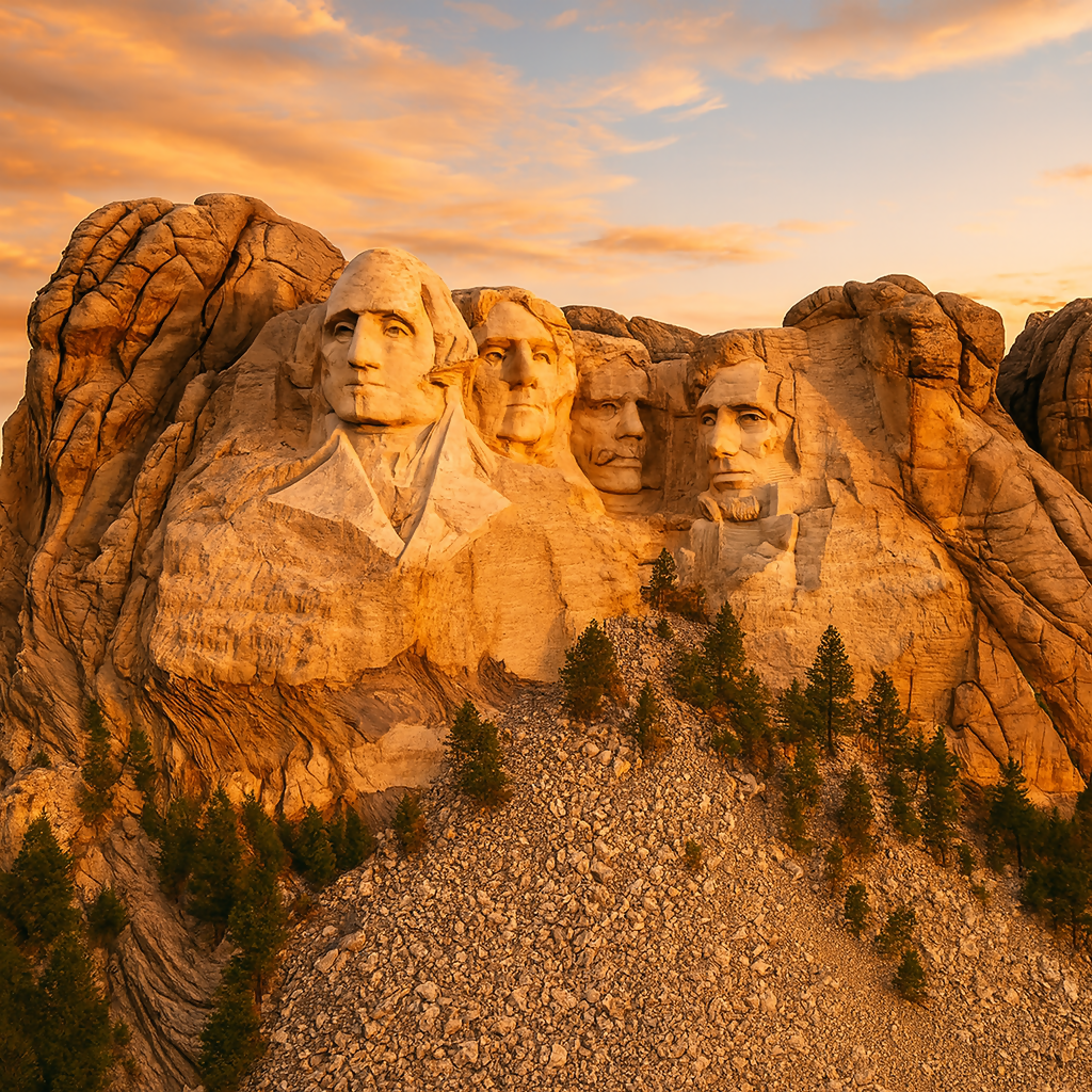 Mount Rushmore National Memorial - South Dakota United States - Rendered - Digital File Digital My Custom Designs PDF
