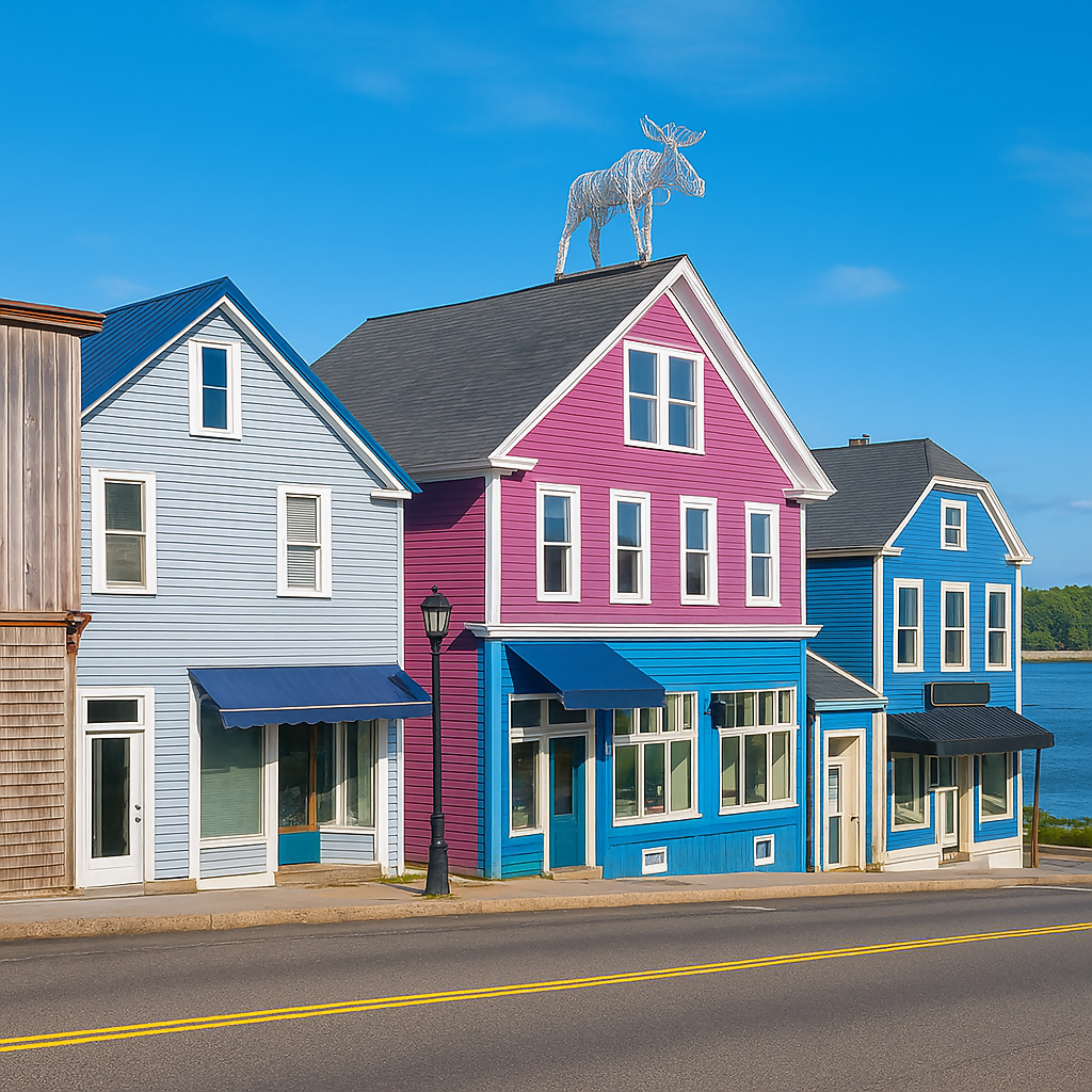 Bar Harbor Downtown - Maine United States - Rendered - Digital File Digital My Custom Designs PDF