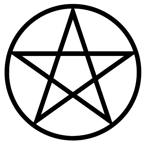 Pagan Pentacle Sketch - Digital File - XCS Friendly Digital My Custom Designs PDF