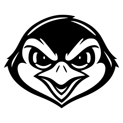 Penguin Face Mascot - Digital File - XCS Friendly Digital My Custom Designs PDF