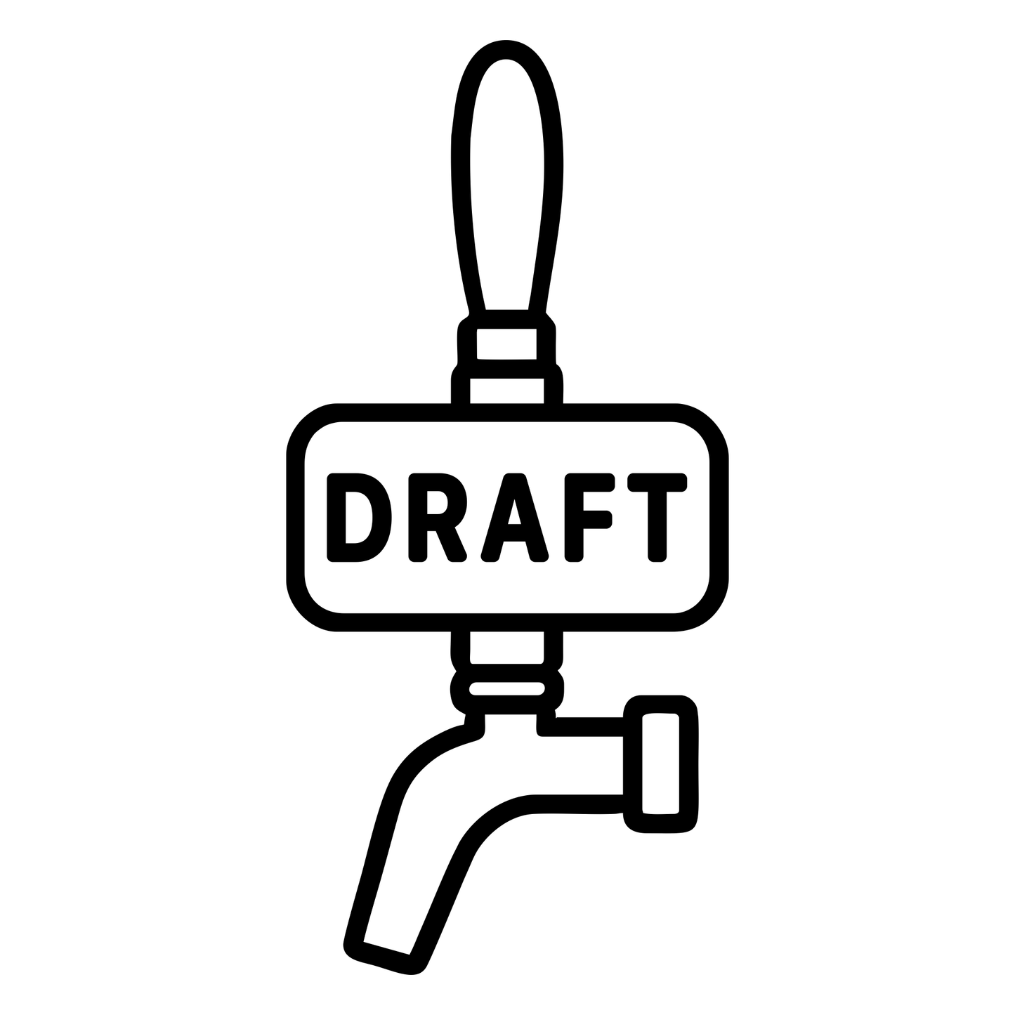Draft Beer Tap Handle - Digital File - XCS Friendly Tumble My Custom Designs PNG