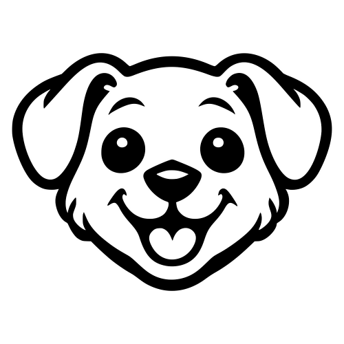 Puppy Face Mascot - Digital File - XCS Friendly Digital My Custom Designs PDF