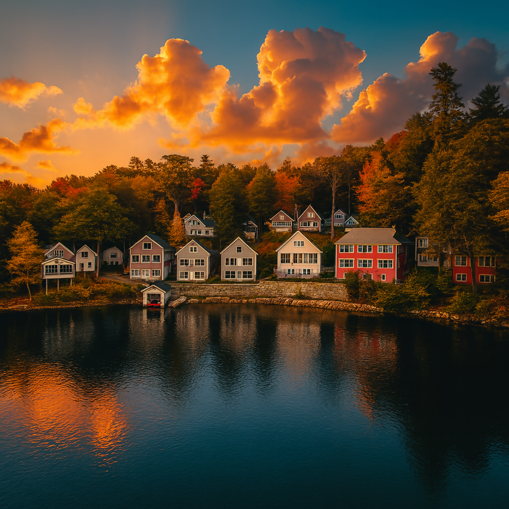 Lake Winnipesaukee - New Hampshire United States - Rendered - Digital File Digital My Custom Designs PDF