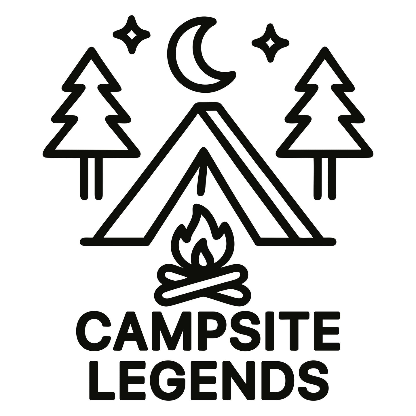 Campsite Legends - Digital File - XCS Friendly Digital My Custom Designs PNG
