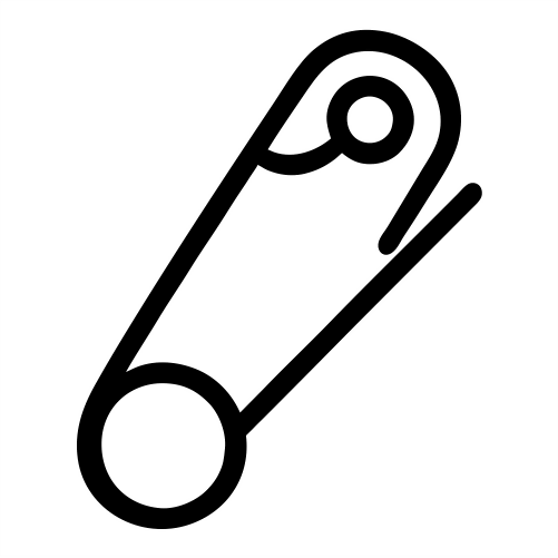 Diaper Pin Sketch - Digital File - XCS Friendly Tumbler My Custom Designs PNG