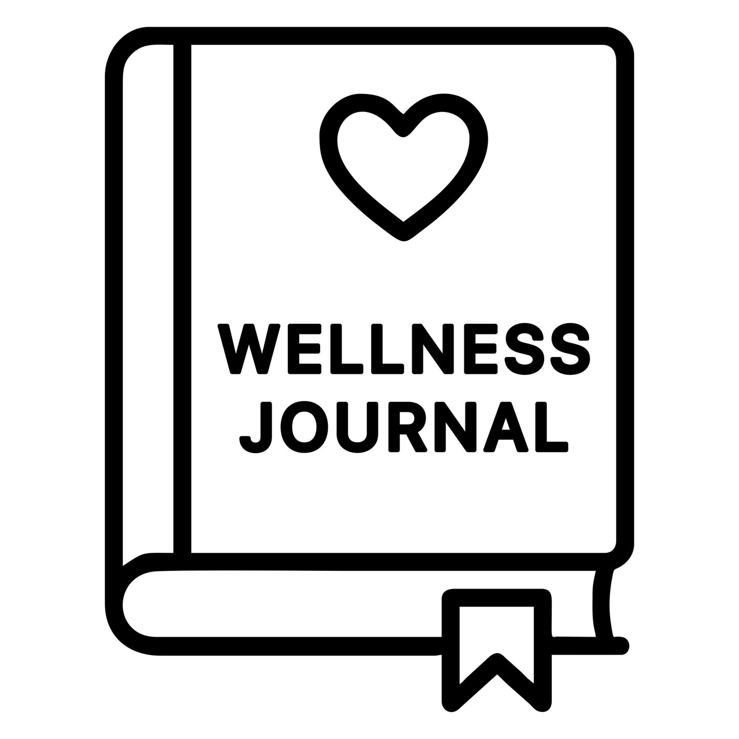 Wellness Journal Sketch- Digital File - XCS Friendly Digital My Custom Designs PNG