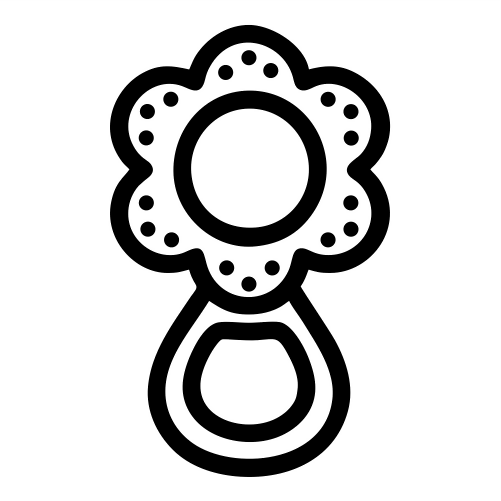 Baby Teether Sketch - Digital File - XCS Friendly Tumbler My Custom Designs PNG