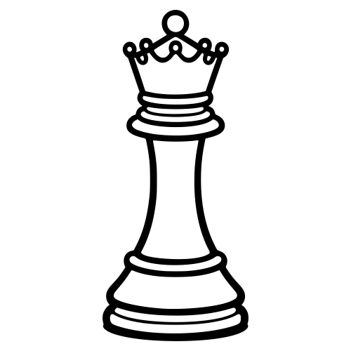 Queen Piece Sketch - Digital File - XCS Friendly Digital My Custom Designs PDF