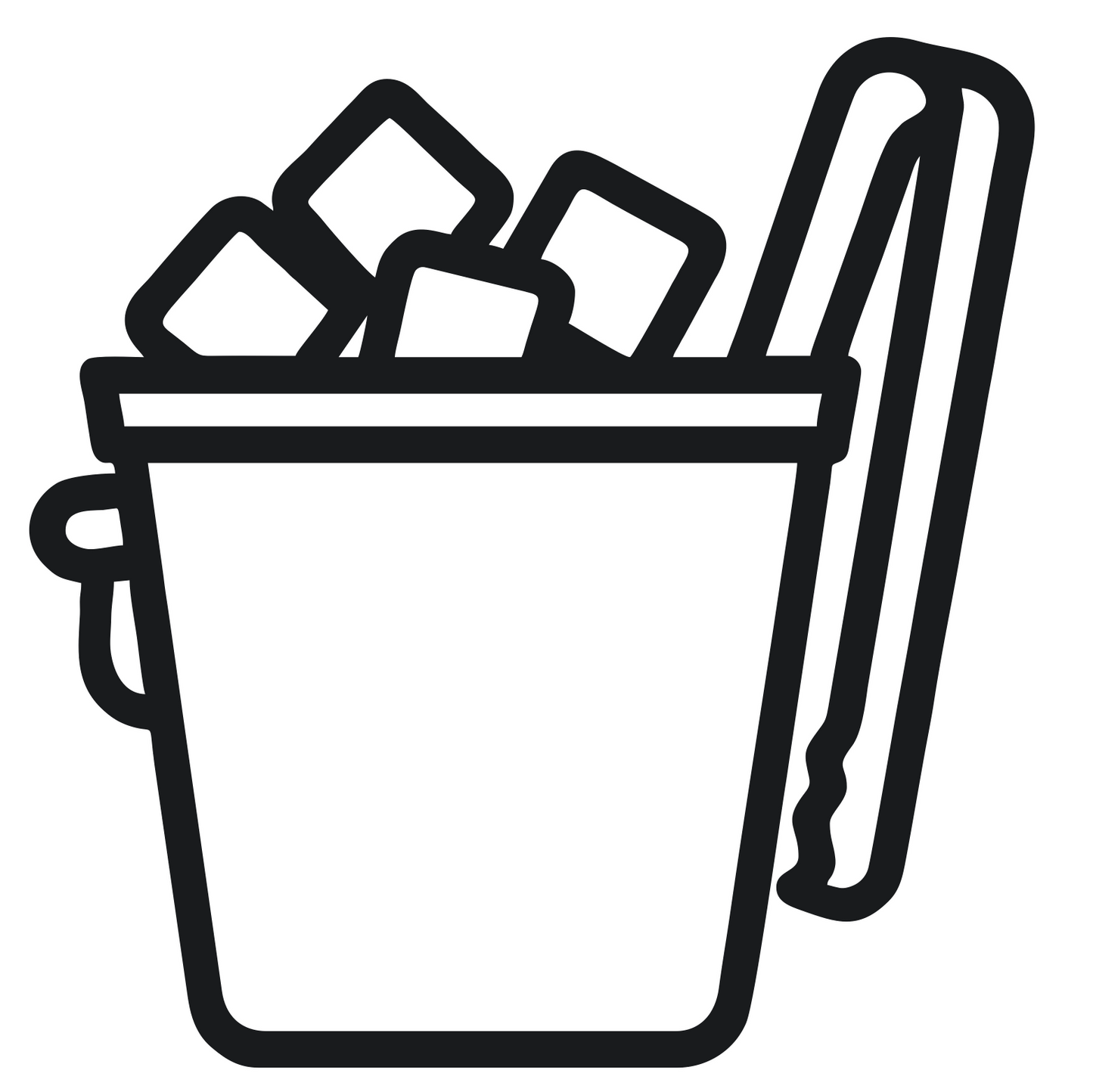 Ice Bucket With Tongs - Digital File - XCS Friendly Tumbler My Custom Designs PNG