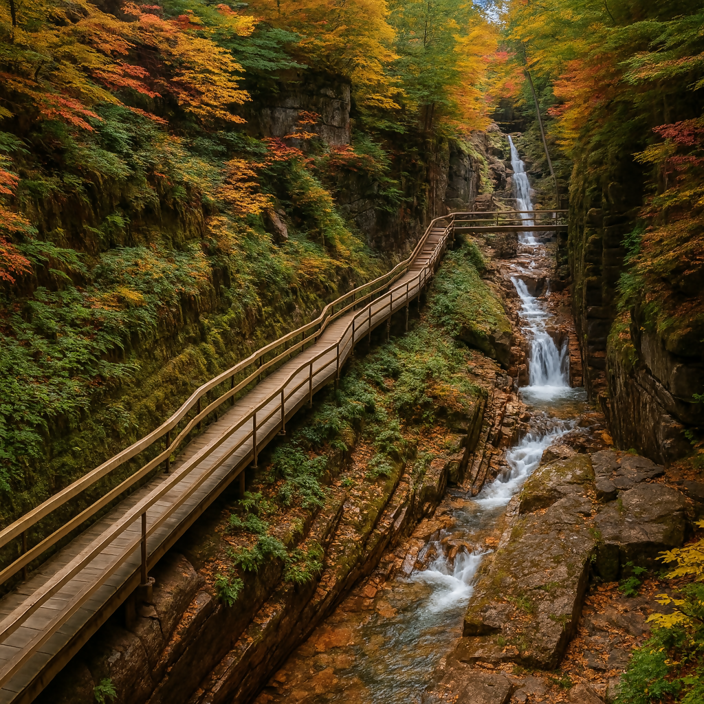 Flume Gorge - Franconia Notch State Park - New Hampshire United States - Rendered - Digital File Digital My Custom Designs PDF