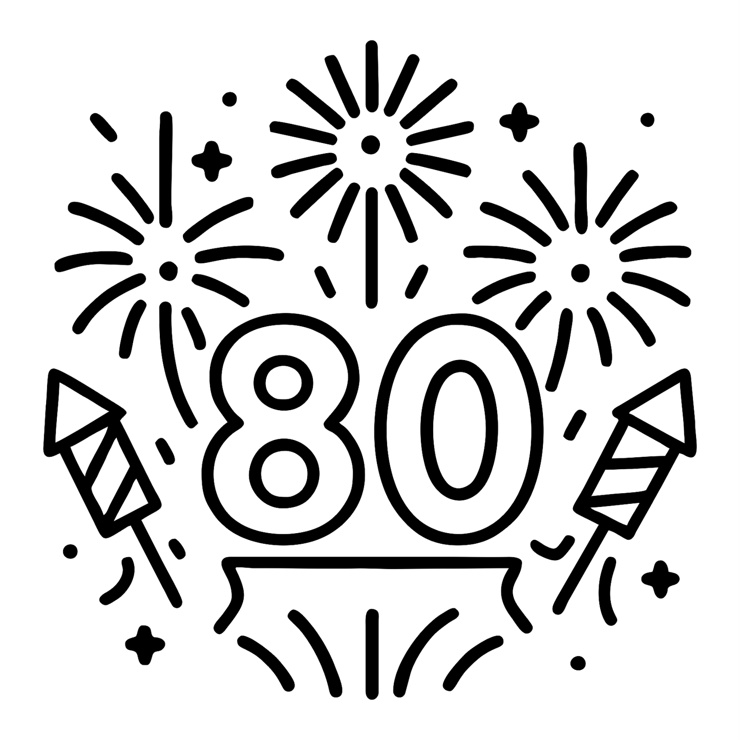 Birthday Fireworks Design - Digital File - XCS Friendly Tumbler My Custom Designs PNG