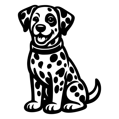 Dalmatian Dog Design - Vector Graphics - Digital File Digital My Custom Designs PDF
