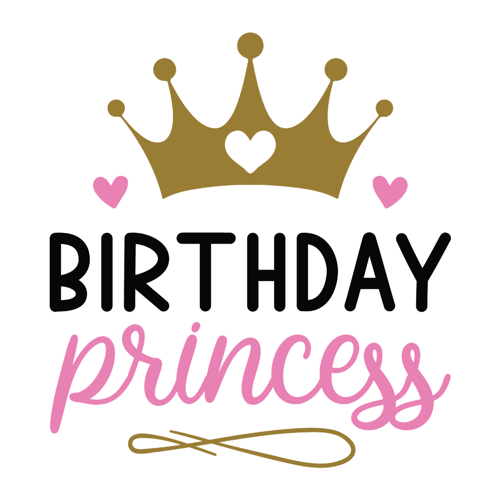Birthday Princess - Princess - T Shirt Design - Digital File Digital My Custom Designs ZIP File