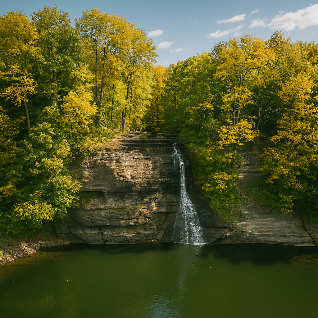Cooper Falls - Pickwick Lake - Mississippi United States - Rendered - Digital File Digital My Custom Designs PDF
