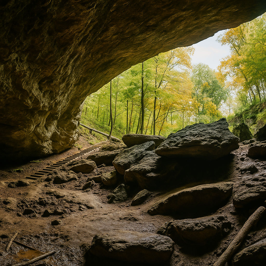 Maquoketa Caves State Park - Iowa United States - Rendered - Digital File Digital My Custom Designs PDF
