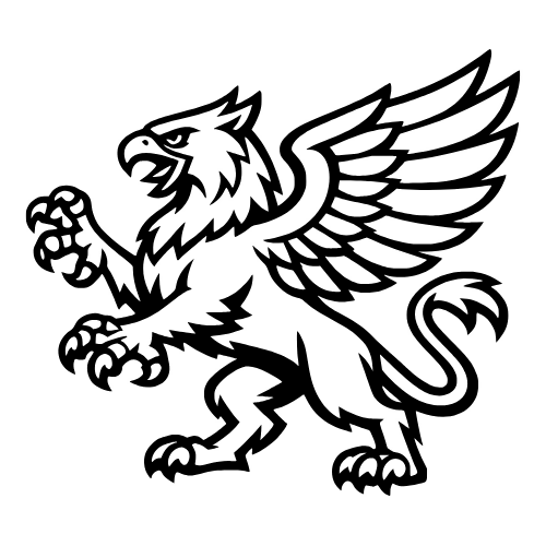 Griffin Sketch Outline - Vector Graphics - Digital File Digital My Custom Designs PDF