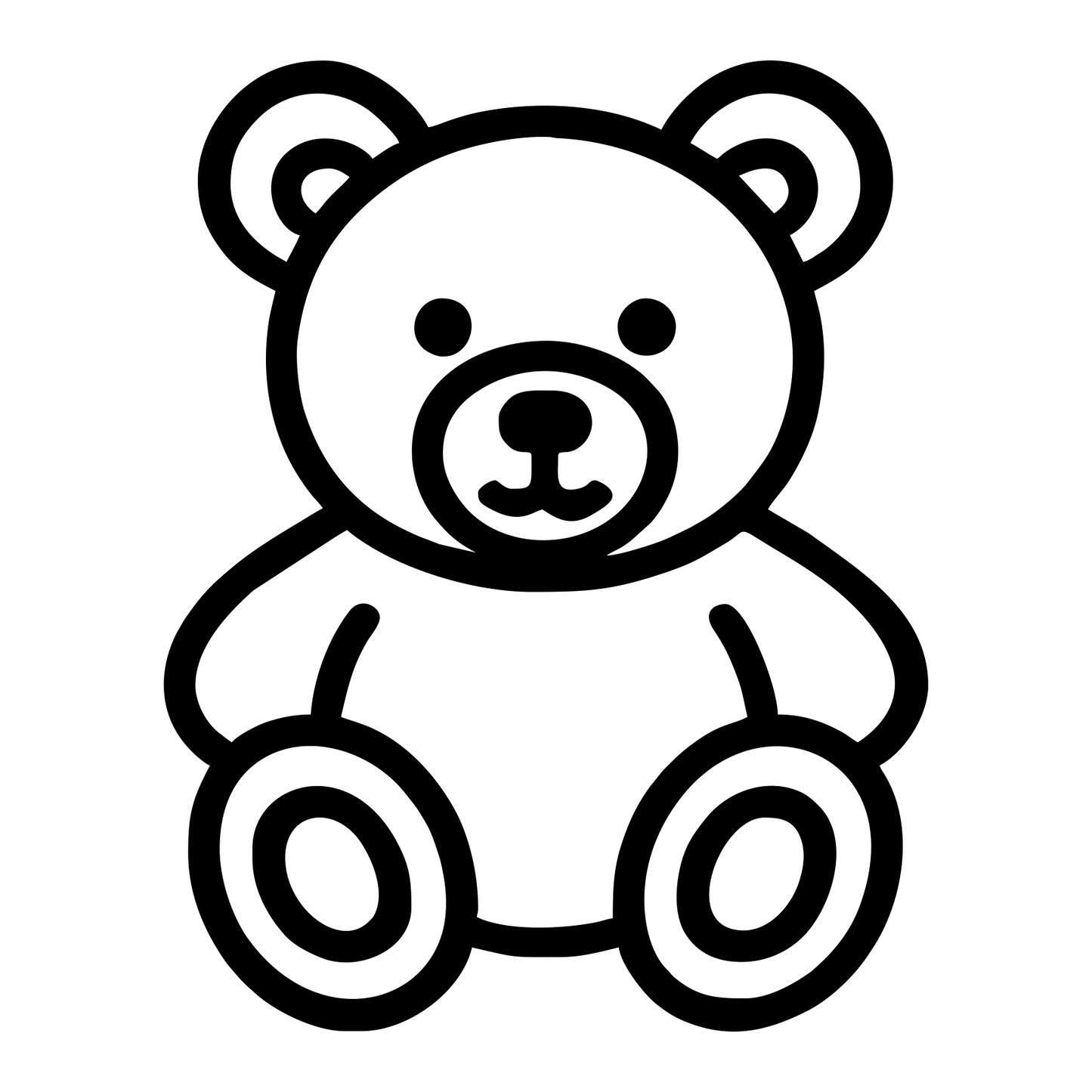 Stuffed Animal Bear - Digital File - XCS Friendly Tumbler My Custom Designs PNG