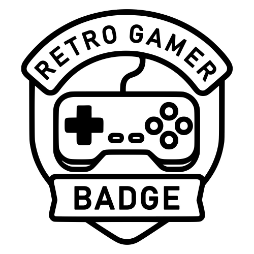 Retro Gamer Badge - Digital File - XCS Friendly Digital My Custom Designs PDF